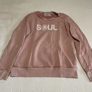 SoulCycle XS pink sweatshirt